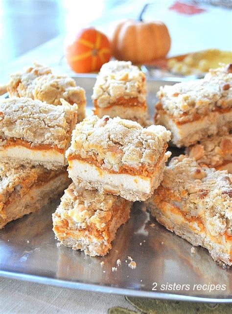 Pumpkin Spice Cheesecake Bars 2 Sisters Recipes By Anna And Liz