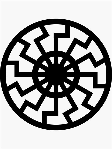 Black And White Mandala Sticker For Sale By Passie Redbubble