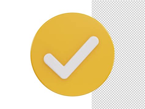 Premium Psd Verified Icon D Rendering Vector Illustration