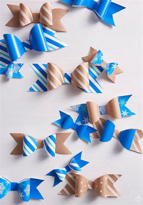 Diy bow from wrapping paper – Artofit