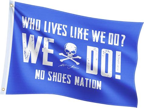 Double Sided No Shoes Nation Flag Banner 3x5ft220d