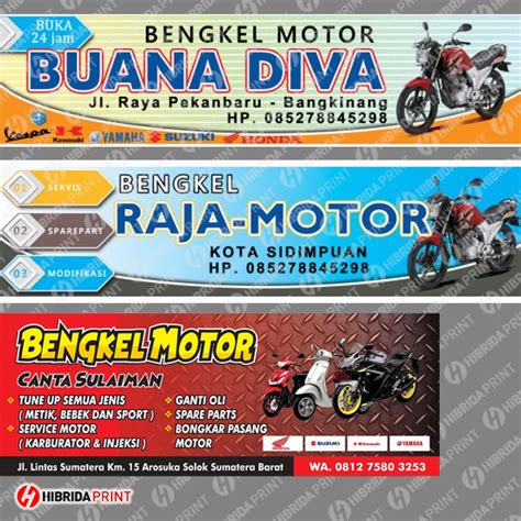 Best New Contoh Spanduk Bengkel Sepeda Motor Jean Mossh And Knits Hot