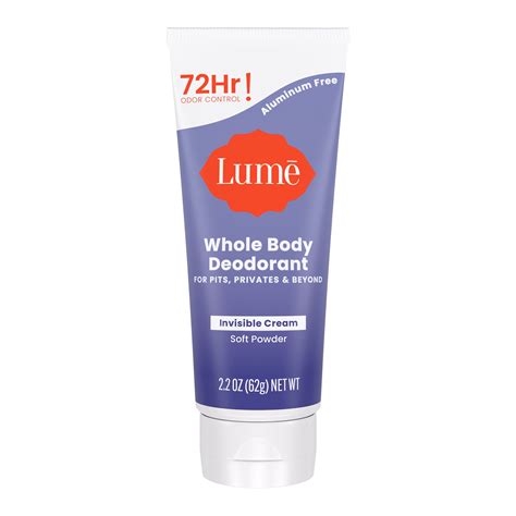 Lume Deodorant For Women Invisible Aluminum Free Soft Powder Cream