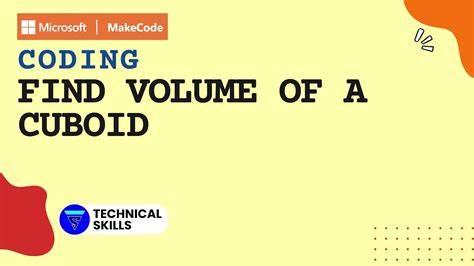 Find Volume Of A Cuboid Makecode Coding Block Coding Python