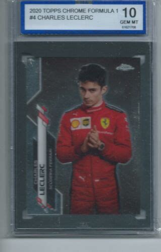 CHARLES LECLERC 2020 TOPPS CHROME FORMULA ONE F1 PORTRAIT 4 ISA 10 GEM