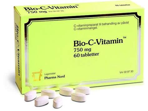 Laveste Pris For Pharma Nord Bio C Vitamin Tabletter 750 Mg 60 Stk