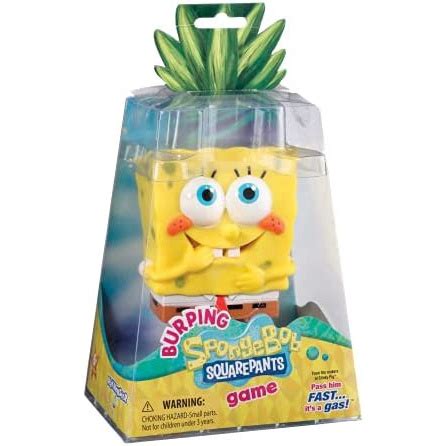 PlayMonster Burping Bob Esponja Calça Quadrada Jogo Amarelo Submarino