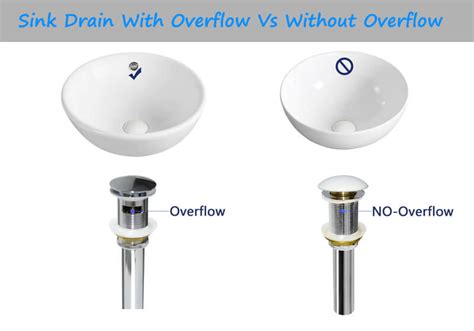 Sink Drain With Overflow Vs Without Overflow What Are The Differences