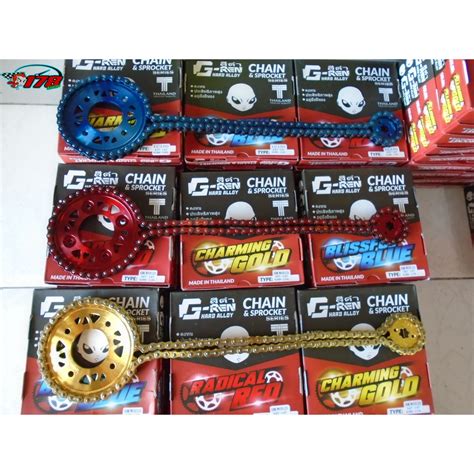 G Ren Thailand Chain Sprocket Set Sniper Raider Xrm Wave