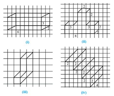 Use Isometric Dot Paper And Make An Isometric Sketch For Each One Of