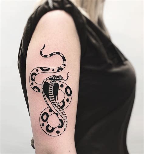 Black Cobra By Charley Gerardin Tattoogrid Net