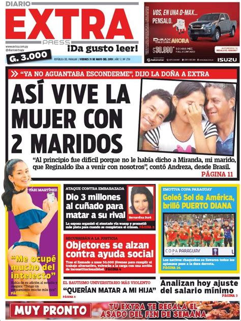 Periódico Diario Extra Paraguay Periódicos De Paraguay Edición De