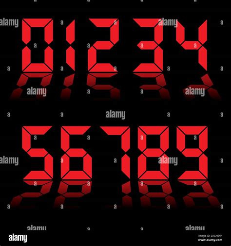 Digital Clock Numbers