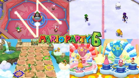 Mario Party 6 All 1 Vs 3 Minigames Youtube