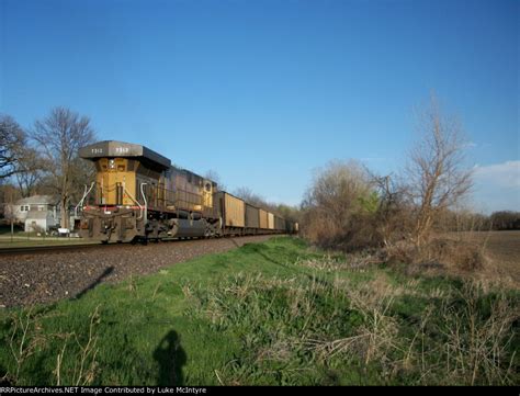 UP 7312 DPU On Eastbound UP Loaded Coal Train