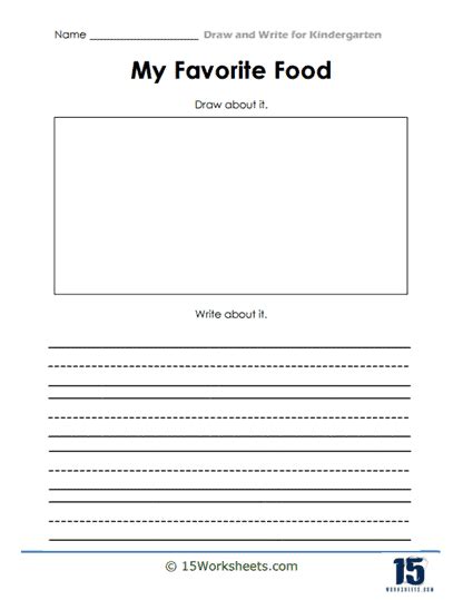 Writing My Favourite Food Worksheet Live Worksheets Off