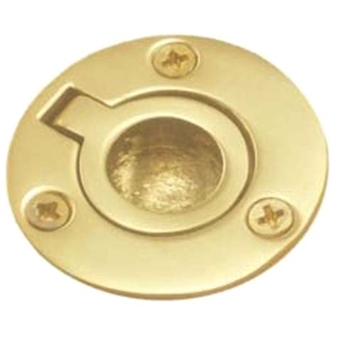 1 Round Flush Ring Pull Polished Brass Engineered Product Co Epco Ring Pulls