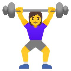 🏋️‍♀️ Atlet Angkat Beban Wanita Emoji — Arti dan Penggunaan