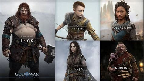 God Of War Ragnarok Conoce Los Dise Os De Thor Atreus Kratos Freya