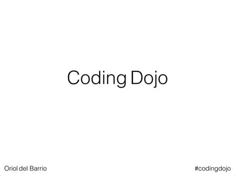 Coding Dojo Ppt