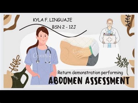 ABDOMEN ASSESSMENT RETURN DEMONSTRATION YouTube