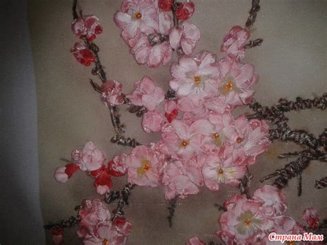 Сакура - Вышивка лентами - Страна Мам