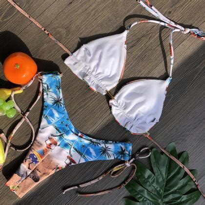 Swimsuit Split Printed Bikini On Luulla