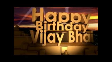 Happy Birthday To You Vijay Bhai YouTube