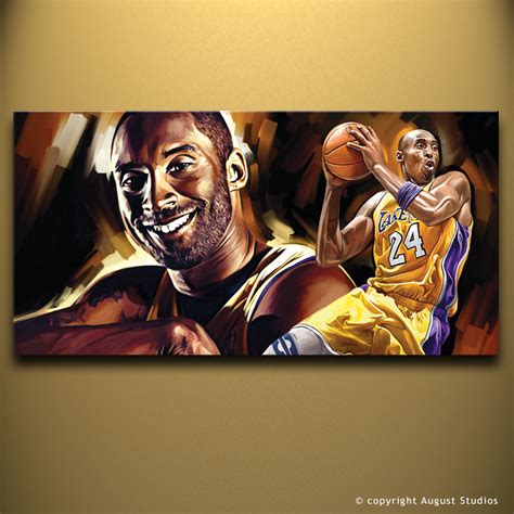 Kobe Bryant Canvas Painting at PaintingValley.com | Explore collection ...