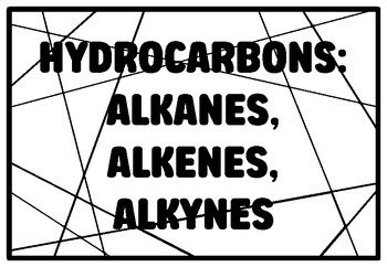 HYDROCARBONS: ALKANES, ALKENES, ALKYNES High School Organic Chemistry ...