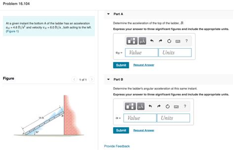 Solved Problem 16.104 Part A Determine the acceleration of | Chegg.com 