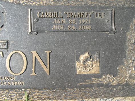 Carroll Lee Spanky Parton 1971 2002 Find A Grave Memorial