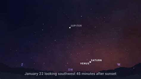 See The Conjunction Of Venus And Saturn In Free Webcast On Jan 22 Space