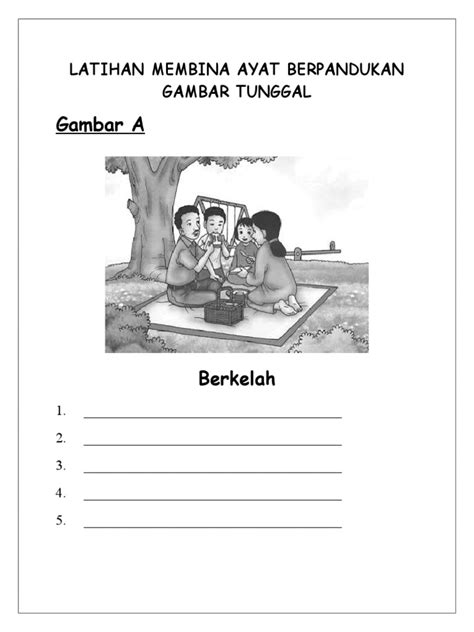 PDF LATIHAN MEMBINA AYAT BERPANDUKAN GAMBAR TUNGGAL Doc DOKUMEN TIPS