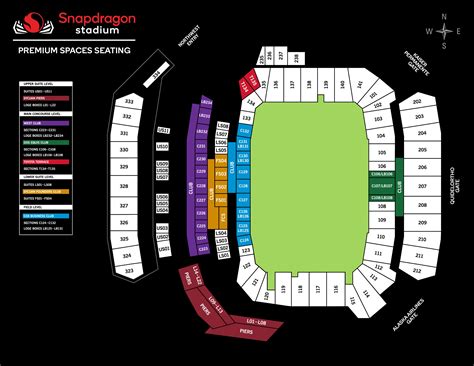 Seating Charts | Snapdragon Stadium