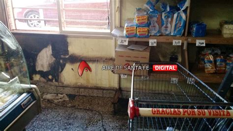 Pequeño incendio en un supermercado