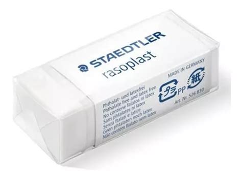 Goma Borrar Lapiz Staedtler Rasoplast Blanca Pack X U