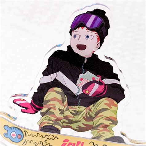 Sho Suzuki Mob Psycho 100 Honpo Cafe Snowboarding Acrylic Stand