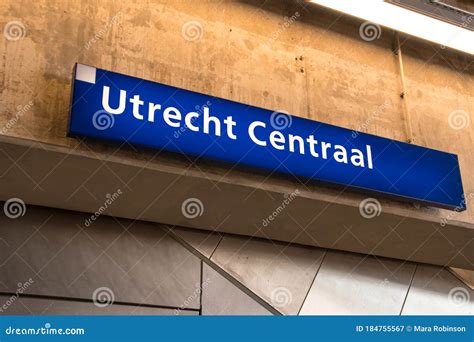 Blue Place Sign In A Railway Station With City Name Editorial