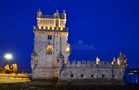 Torre De Belem A Limite Di Lisbona Portogallo Immagine Stock