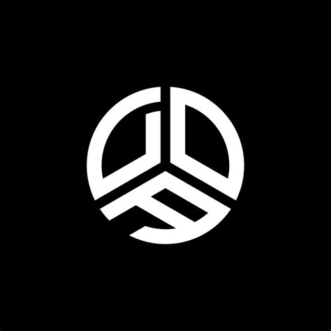 doa letter logo design  white background doa creative initials