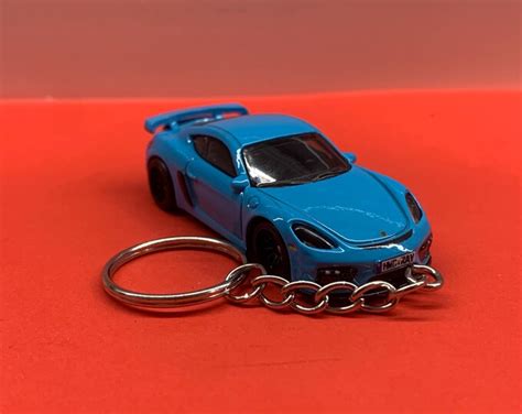 Hot Wheels Premium Porsche Cayman GT Premium Keychain Etsy