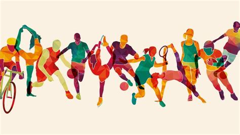 Sports Illustrations Design Sports Figures Gym Design