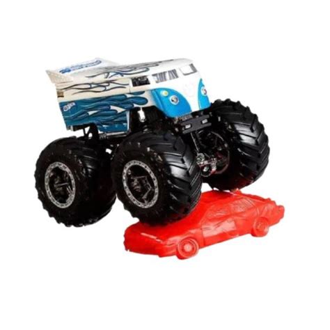 Carrinho Hot Wheels Monster Trucks Kombi Volks Dragbus Mattel Carrinho De Brinquedo