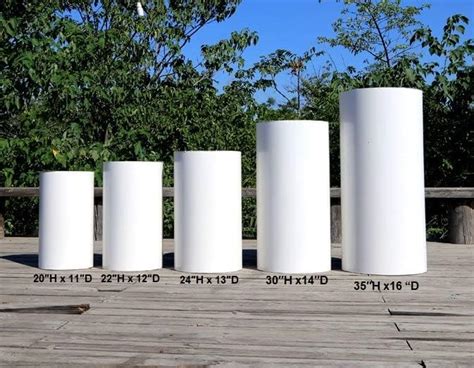 Amazon Pcs Set Metal Cylinder Stands For Party Decor White