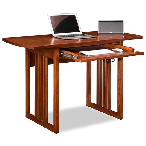 Leick Home Mission Oak Drop Leaf Computer/Writing Desk - Walmart.com