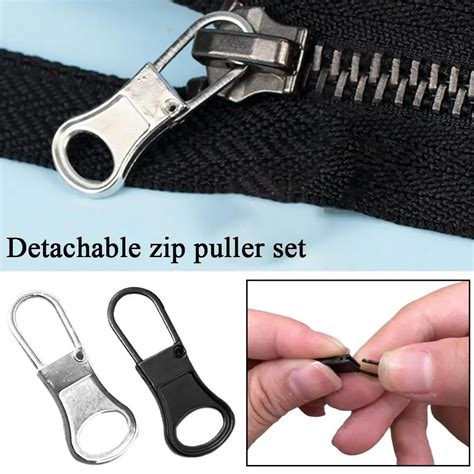 Pcs Detachable Metal Zipper Pullers Heart Shape Zipper Sliders Head