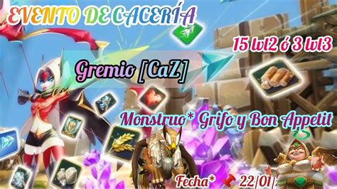 Lords Mobile Evento De Caceria Full Lvl Gremio Caz Gmr Youtube