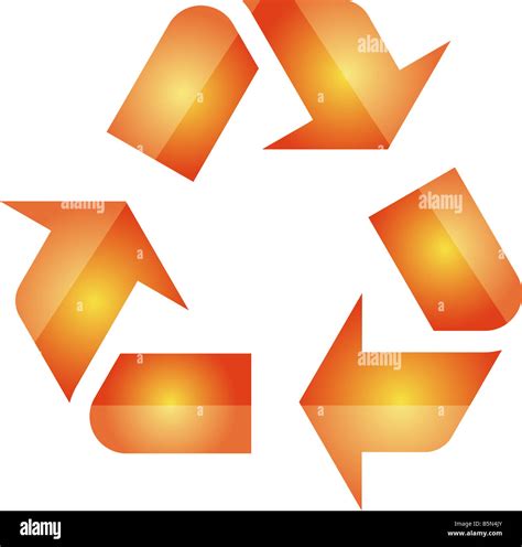 Recycling Eco Symbol Darstellung Der Drei Zeigenden Pfeile