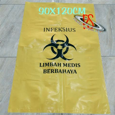 Jual Kantong Plastik Sampah Medis 90 X 120 Cm Plastik Biohazard 90 X